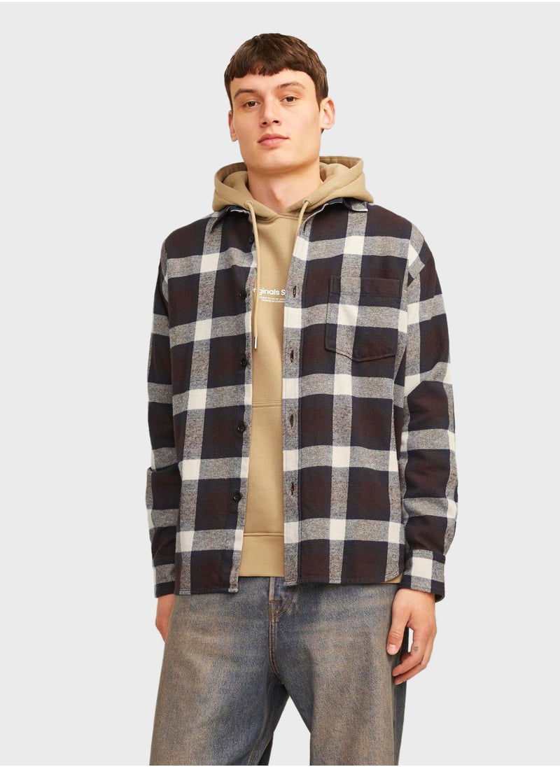 JACK & JONES - Checked Relaxed Fit Shirt - Image 1
