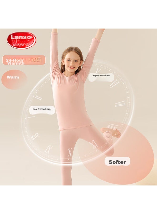 LANG SHA Langsha Children's Autumn Underwear Set, Boys And Girls Inner Wear, Baby Thermal Pajamas, Size 160 - Image 5