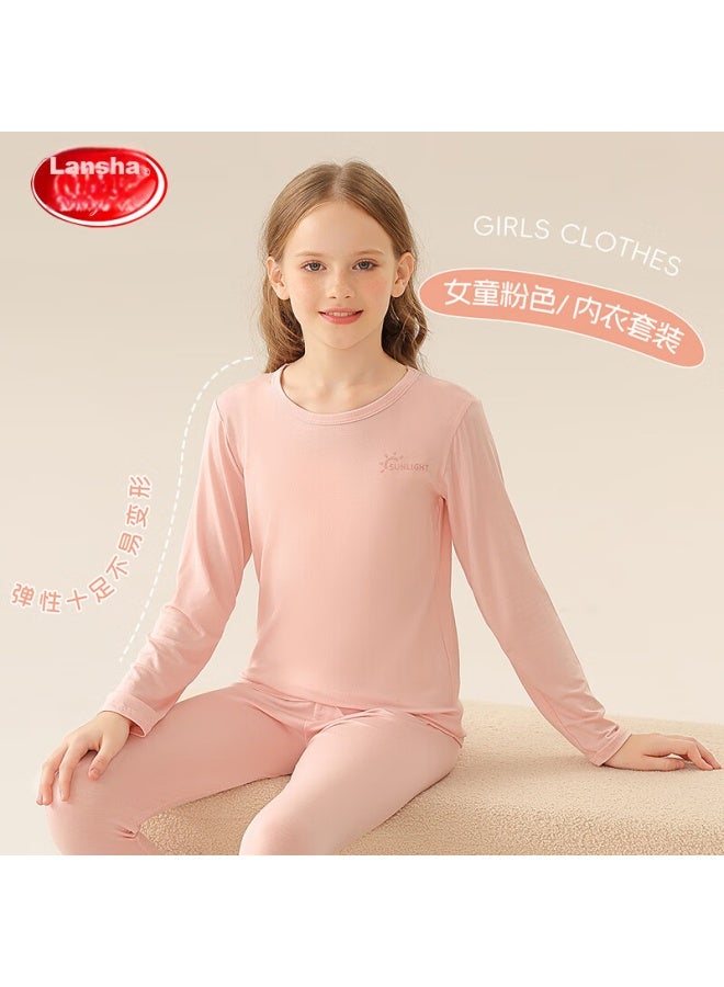 LANG SHA Langsha Children's Autumn Underwear Set, Boys And Girls Inner Wear, Baby Thermal Pajamas, Size 160 - Image 2