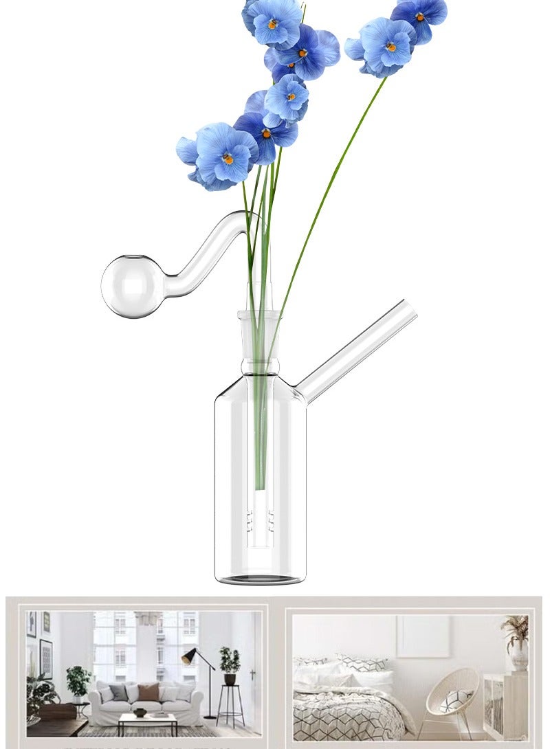 Mini Glass Home Decorative Heat Resistant Oil Lamp Vase