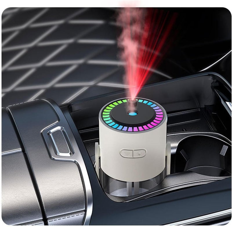 USB Air Freshener 260ml with Colorful LED Light and Star Display, Air Humidifier with 6-8 Hours Timer and Auto Shut-Off for Home Office Car White - Image 3
