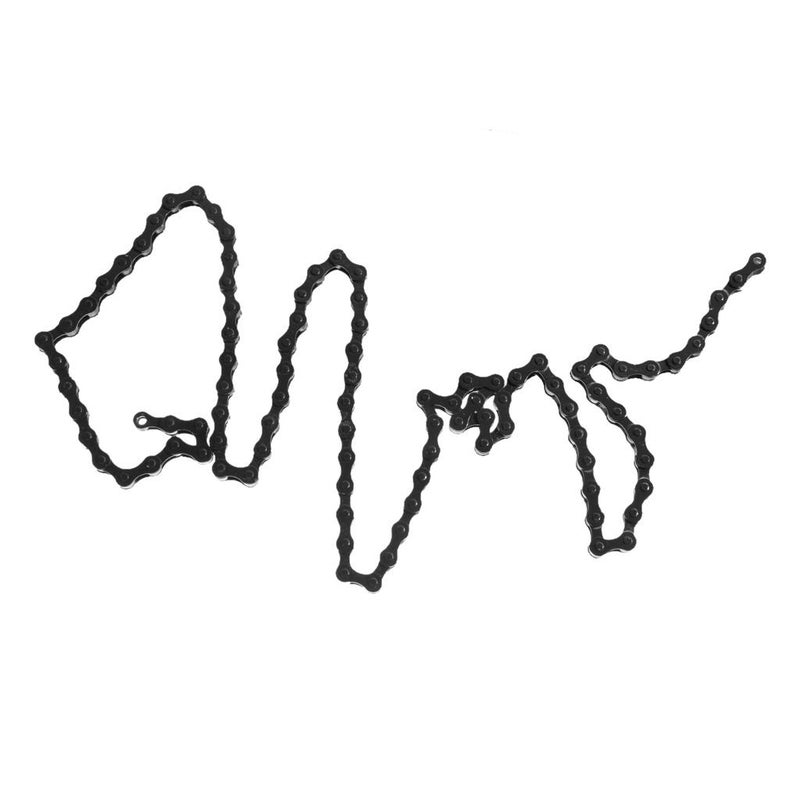 Bike Chain Fixed Gear Track BMX Single Speed Chains 1/2" x 1/8" Black - Image 2