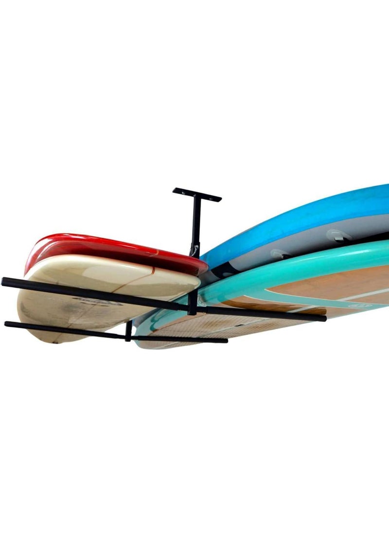 StoreYourBoard StoreYourBoard Standup Paddleboard and Surfboard Ceiling Storage Rack Adjustable Garage Mount Hanger Heavy Duty  - Image 1