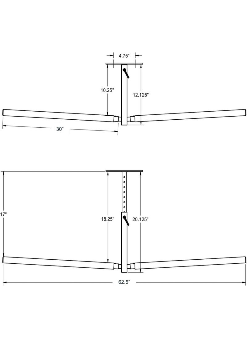 StoreYourBoard StoreYourBoard Standup Paddleboard and Surfboard Ceiling Storage Rack Adjustable Garage Mount Hanger Heavy Duty  - Image 2