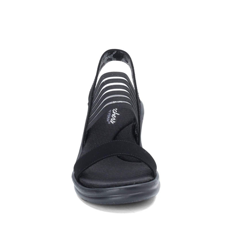 SKECHERS صندل سكيشرز كالي للنساء رمبلرز-ساي فاي بكعب عريض، أسود، 6.5 M US - Image 2