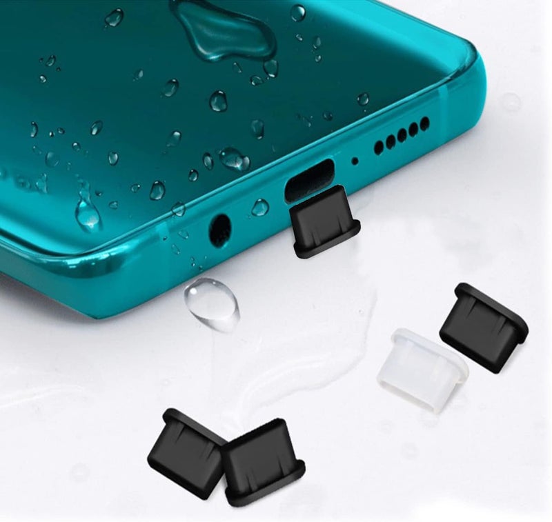 Type-C Dust Cover Cap Silicone Protectors Anti-Dust Plug for Type-C Charging Ports [2 PCS Pack] Compatible With Smartphones and Laptops - Image 2