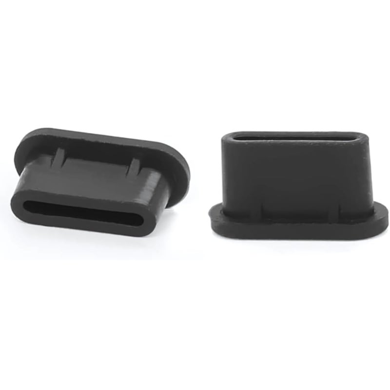 Type-C Dust Cover Cap Silicone Protectors Anti-Dust Plug for Type-C Charging Ports [2 PCS Pack] Compatible With Smartphones and Laptops - Image 1