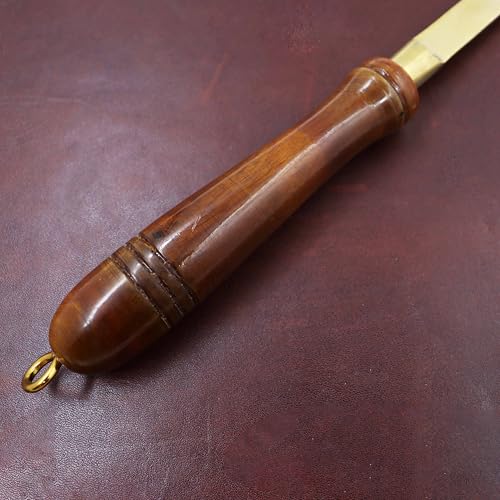 Putrika Traditional Handcrafted Brass Utensil Ladle | Brass Cookware | Serving Spoon |Cooking Ladle|Tableware| Dinnerware (Dosai Karandi) - Image 4