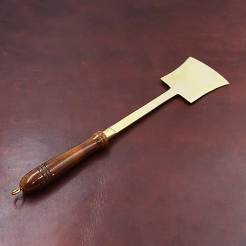 Putrika Traditional Handcrafted Brass Utensil Ladle | Brass Cookware | Serving Spoon |Cooking Ladle|Tableware| Dinnerware (Dosai Karandi) - Image 1
