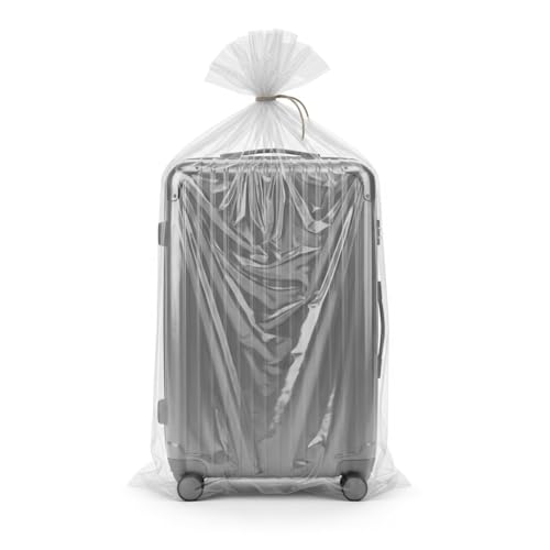 VG TARP Pack of 10 – Large Clear LDPE Plastic Bags (30 x 50 Inch) for Luggage, Suitcase, Chair, Mattress, Painting, Almirah & Storage – Dustproof LDPE Trolley Covers for Travel & Moving - Image 1