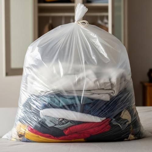 VG TARP Pack of 10 – Large Clear LDPE Plastic Bags (30 x 50 Inch) for Luggage, Suitcase, Chair, Mattress, Painting, Almirah & Storage – Dustproof LDPE Trolley Covers for Travel & Moving - Image 4