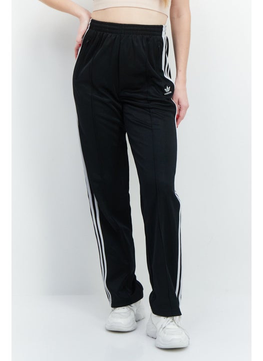 Women Sportswear Fit Outdoor Track Pants, Black