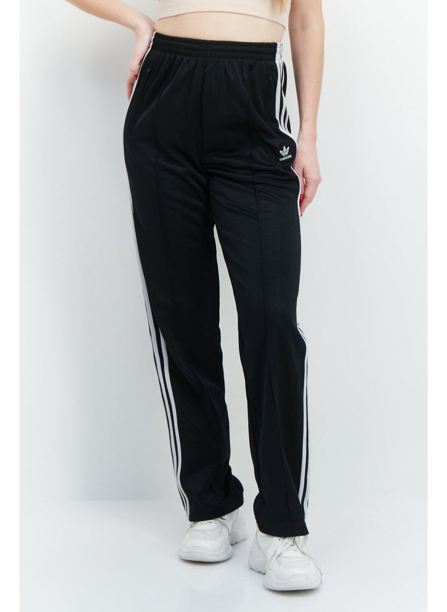 Women Sportswear Fit Outdoor Track Pants, Black