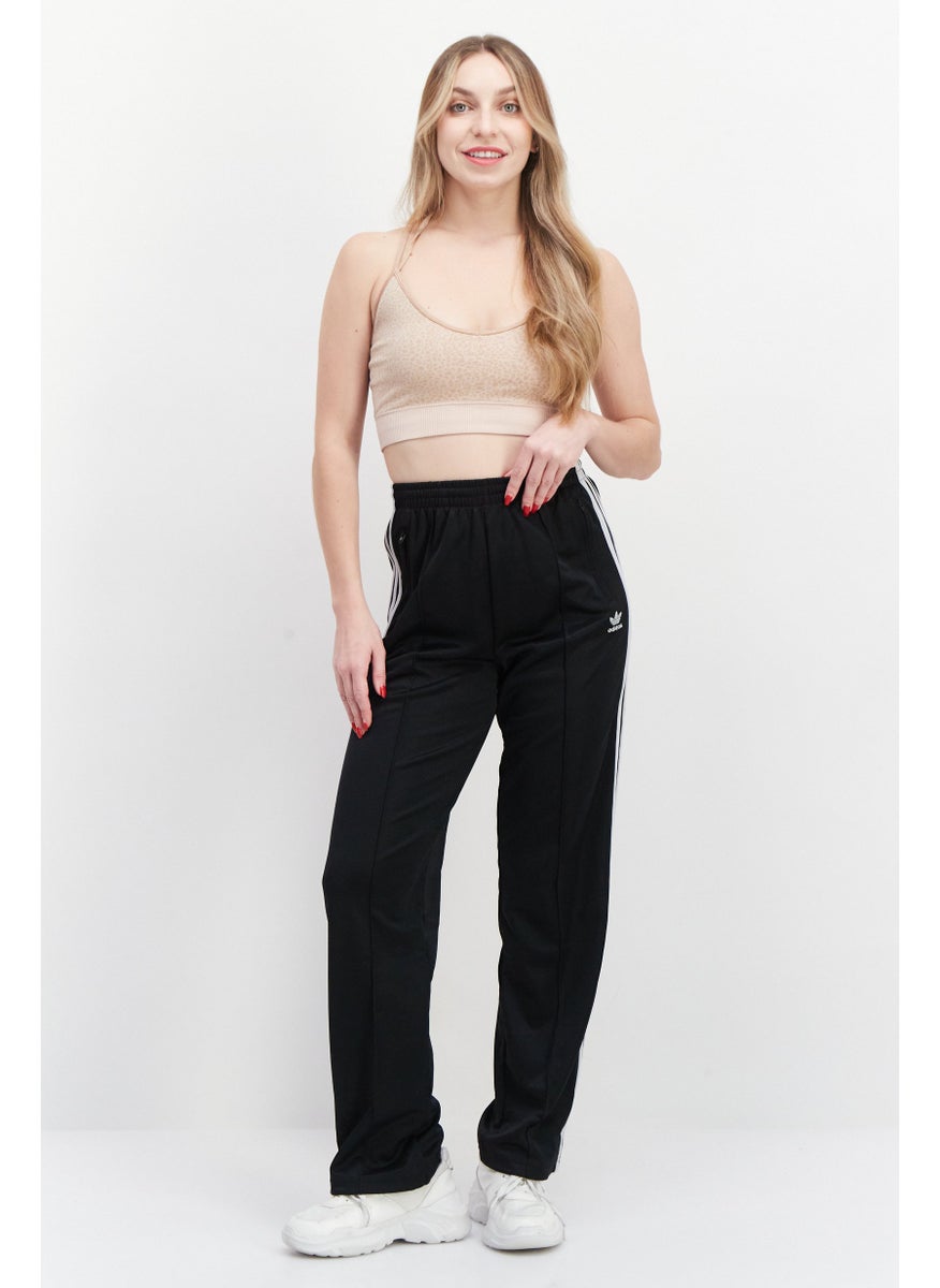 Women Sportswear Fit Outdoor Track Pants, Black