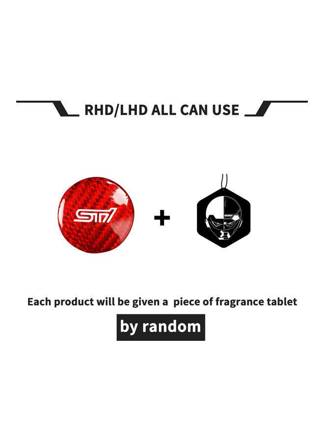 NIBEMINENT Carbon Fibre Protector Car Engine Start Stop Switch Button Sticker For Subaru BRZ Toyota 86 2013-2019 - Image 2