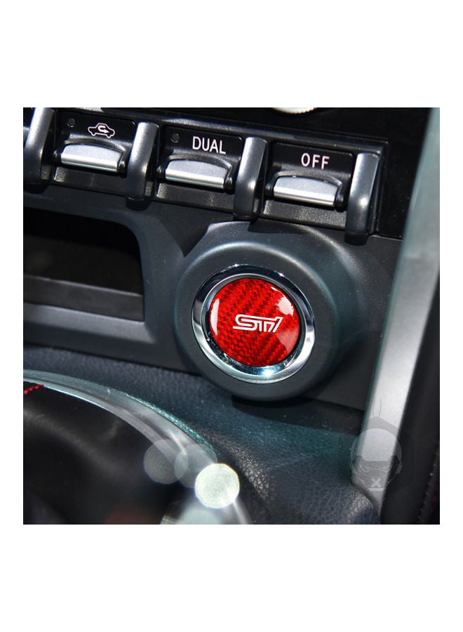 NIBEMINENT Carbon Fibre Protector Car Engine Start Stop Switch Button Sticker For Subaru BRZ Toyota 86 2013-2019 - Image 5