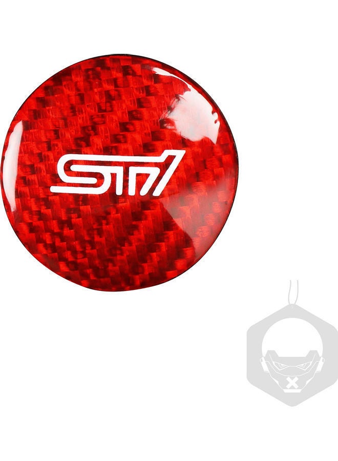 NIBEMINENT Carbon Fibre Protector Car Engine Start Stop Switch Button Sticker For Subaru BRZ Toyota 86 2013-2019 - Image 1