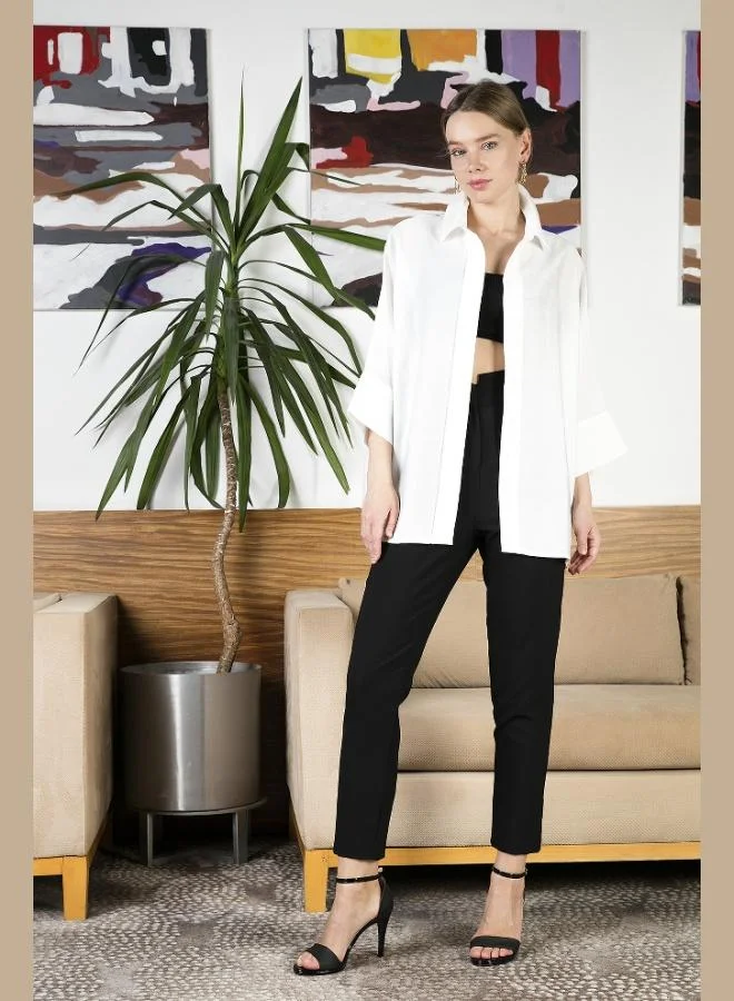 ليلا قميص نسائي ليلا بأكمام ثلاثة أرباع مقاس كبير