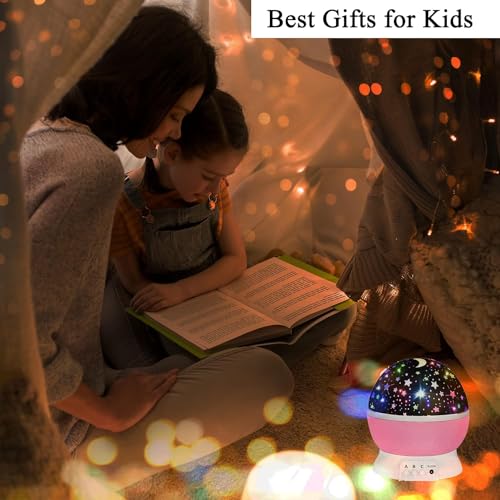 LOGROTATE Star Master Projector Night Light – Romantic LED Sky Projector Lamp with USB Cable – Colorful Rotating Galaxy Light for Bedroom, Kids, and Home Décor(Pink) - Image 5