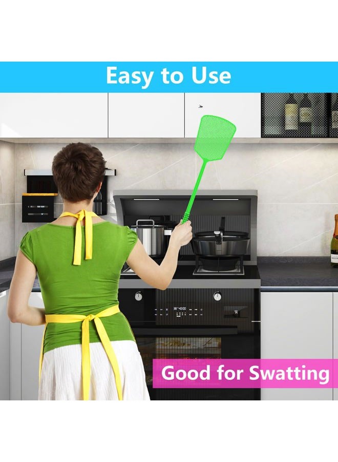 LifHap Plastic Heavy Duty Long Handle Fly Swatters, Pack of 5 - Image 3