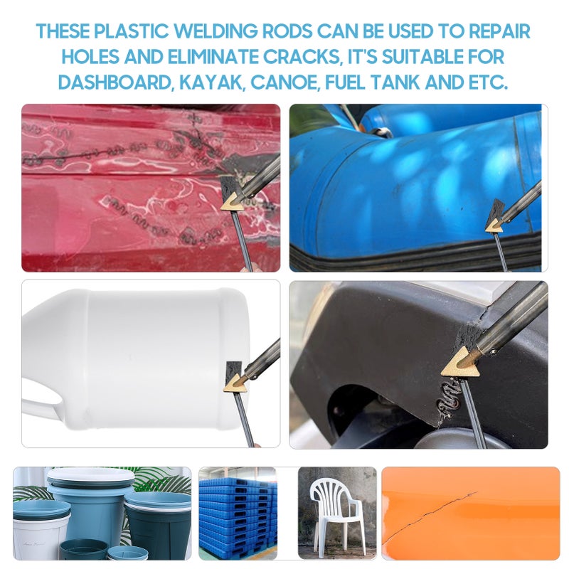 50 PCS PP Plastic Welding Rods Low Density Polypropylene Flat Rods for Car Bumper Plastic Pipe Car Baffles - Image 2