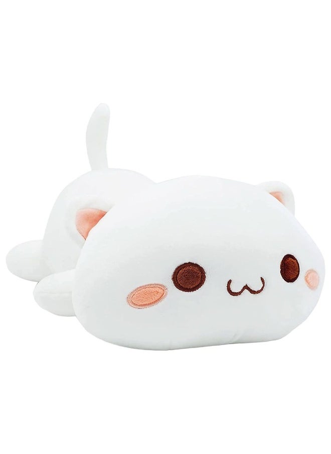 Cute Kitten Stuffed Animal Plush Toy (White, 12 inches)  - Image 1