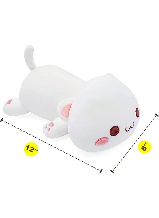 Cute Kitten Stuffed Animal Plush Toy (White, 12 inches)  - Image 3