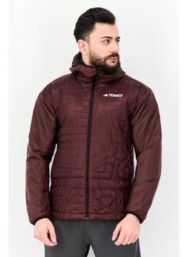 Men Sporstwear Fit Long Sleeves Training Jacket, Brown