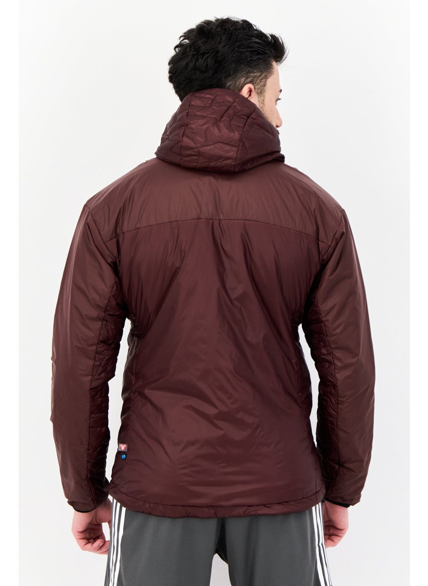 Adidas - Men Sporstwear Fit Long Sleeves Training Jacket, Brown - Image 1