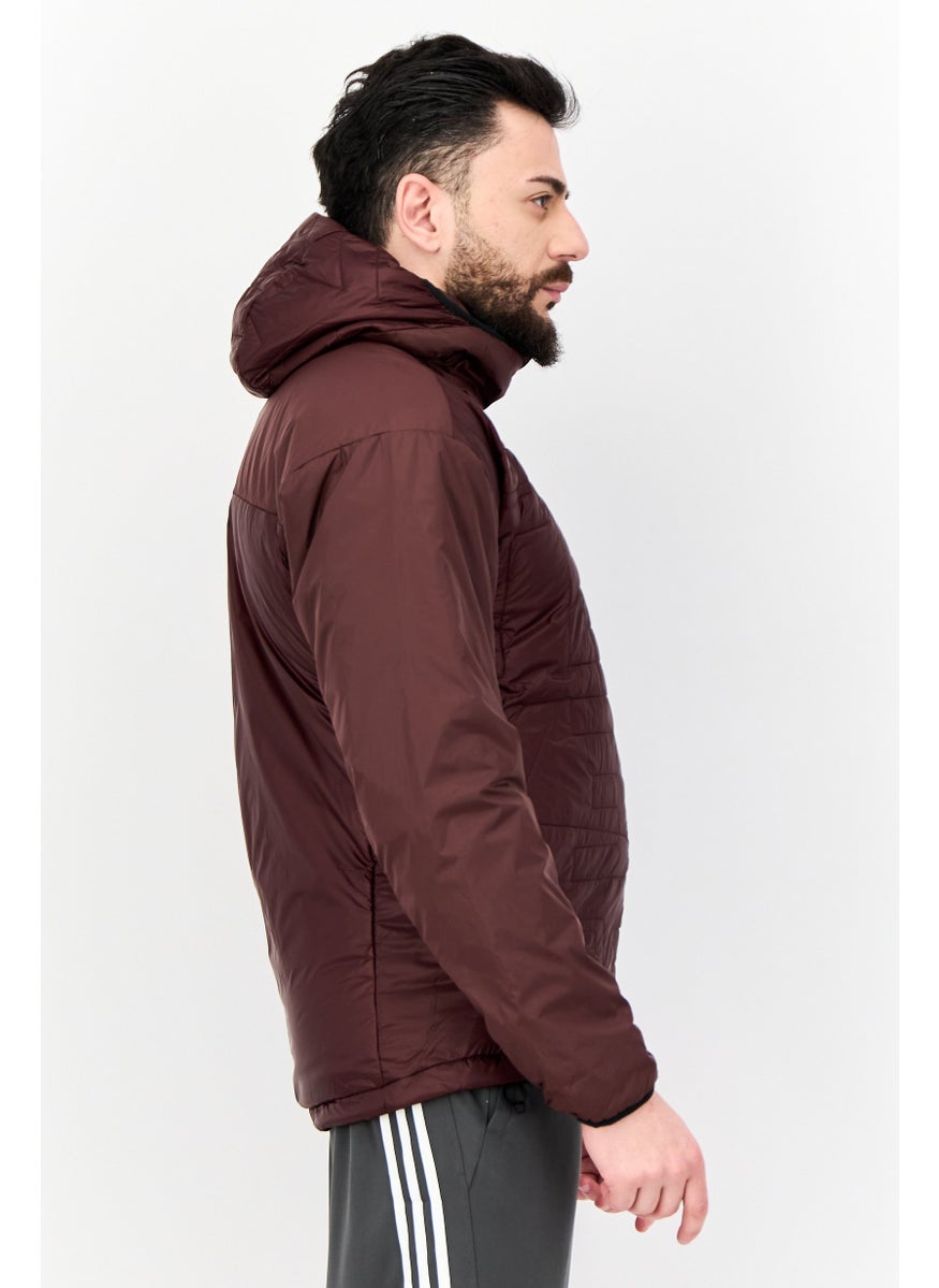 Adidas - Men Sporstwear Fit Long Sleeves Training Jacket, Brown - Image 1
