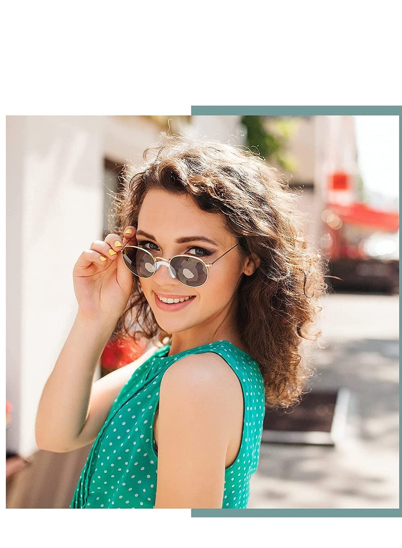 SOLARAE 24 Pieces U Shaped Eyeglasses Nose Pads Screw in Strap Saddle Bridge Silicone 3 Size 42mm 32mm 28mm Transparent Anti Slip Drop Fixing Tool for Children Adult - Image 5