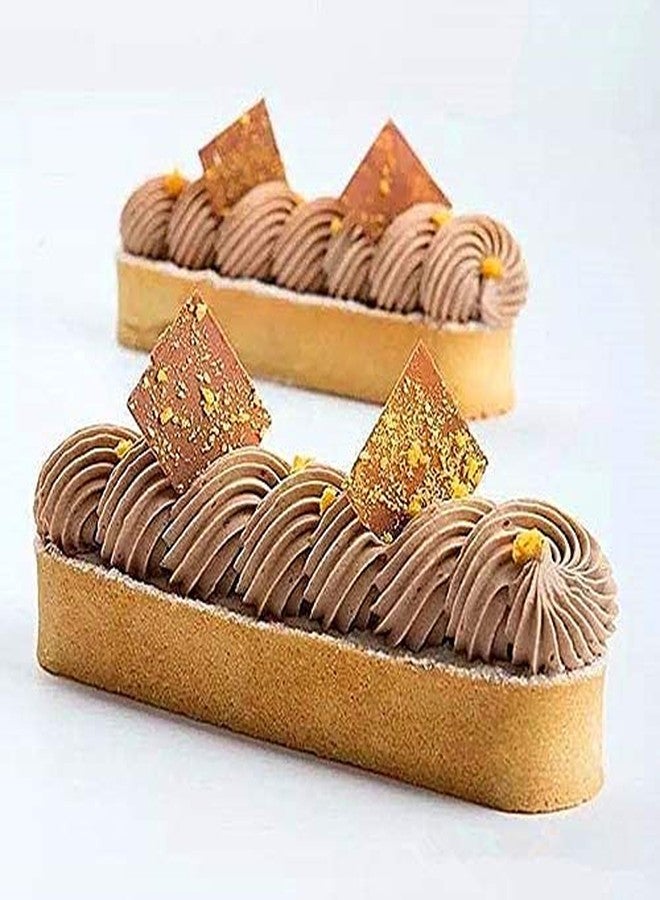 CAKE DECOR™ Stainless Steel Perforated Oval Tart Cake Ring – 4 Inch - Image 2