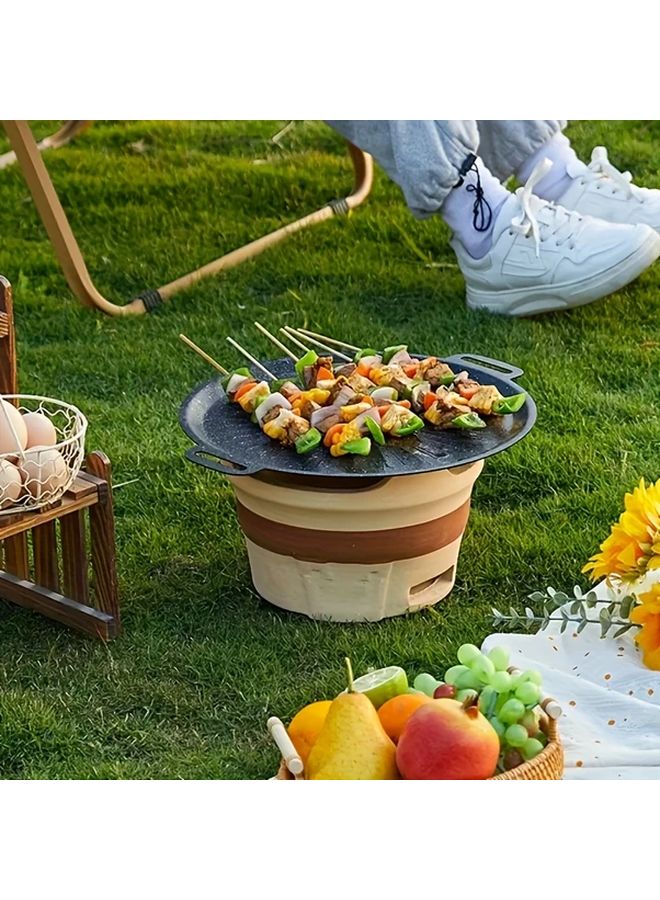 Korean Barbecue Pan Non Stick Baking Tray Indoor BBQ - Image 3