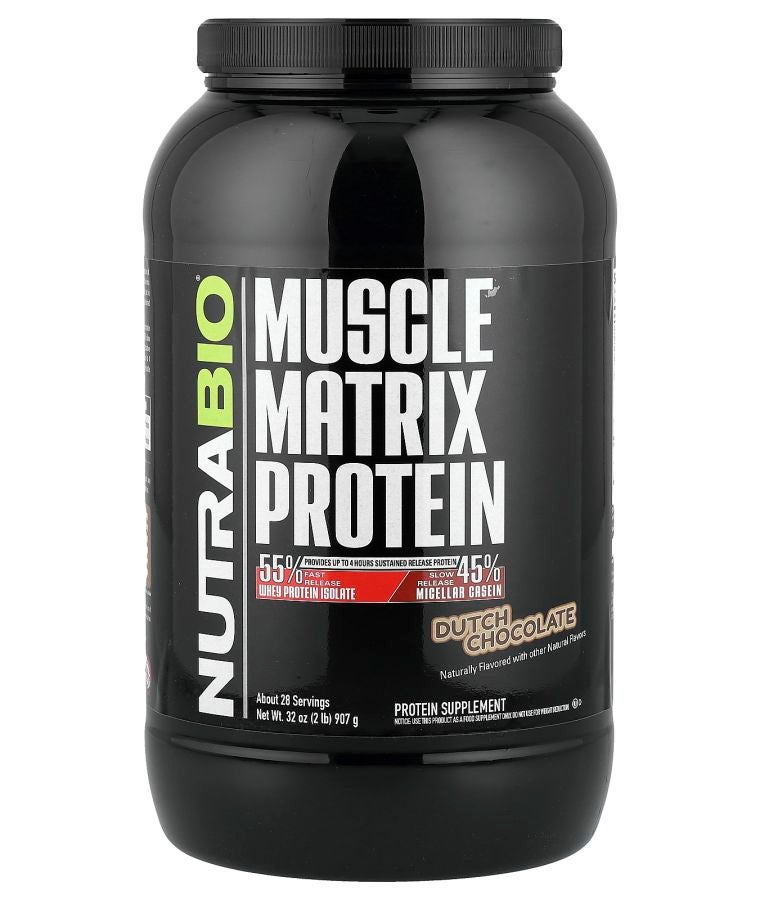 NutraBio Muscle Matrix Protein Dutch Chocolate 2 lb (907 g)