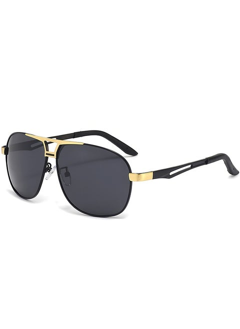 Men's Full Rim Polarized UV400 Aviator stainless Frame Sunglasses - Lens Size: 60 mm
