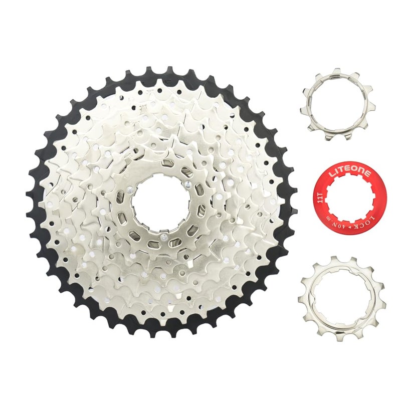 Litetop 9 Speed Cassette 11-40T MTB Cassette 9 Speed Fit for Mountain Bike, Road Bicycle, MTB, BMX, SRAM, Shimano - Image 1