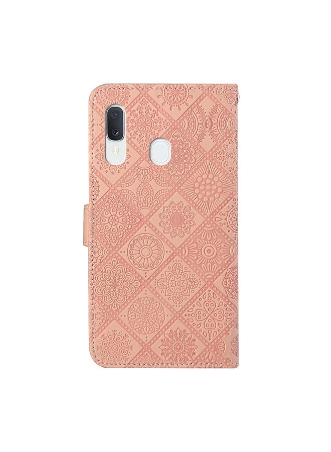 S-TOP Case For Samsung Galaxy A40 Ethnic Style Embossed Pattern Horizontal Flip Leather Case with Holder & Card Slots & Wallet & Lanyard - Image 3