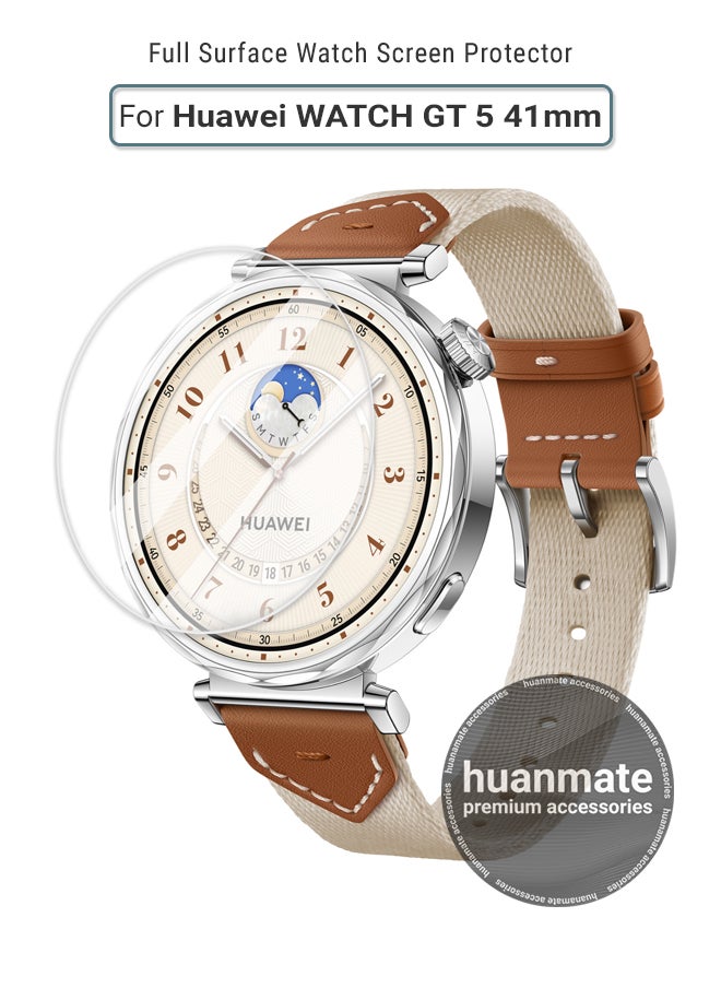 huanmate Huawei WATCH GT 5 41mm Premium Screen Protector- Crisp Clarity, Ultimate Safety, Shield Against Smudges, Reliable Quality, Easy Installation & Removal  - Image 1