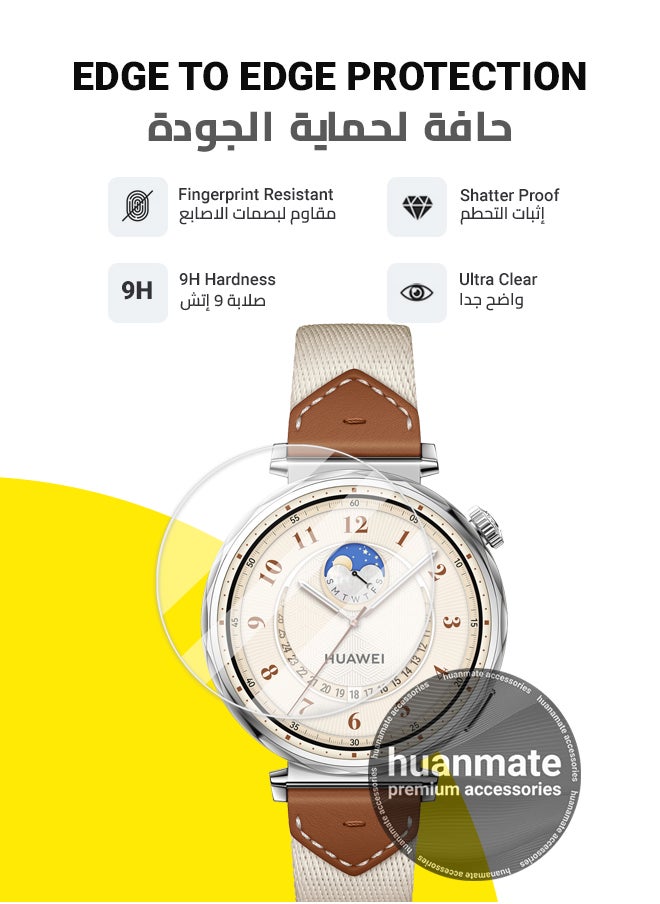 huanmate Huawei WATCH GT 5 41mm Premium Screen Protector- Crisp Clarity, Ultimate Safety, Shield Against Smudges, Reliable Quality, Easy Installation & Removal  - Image 2