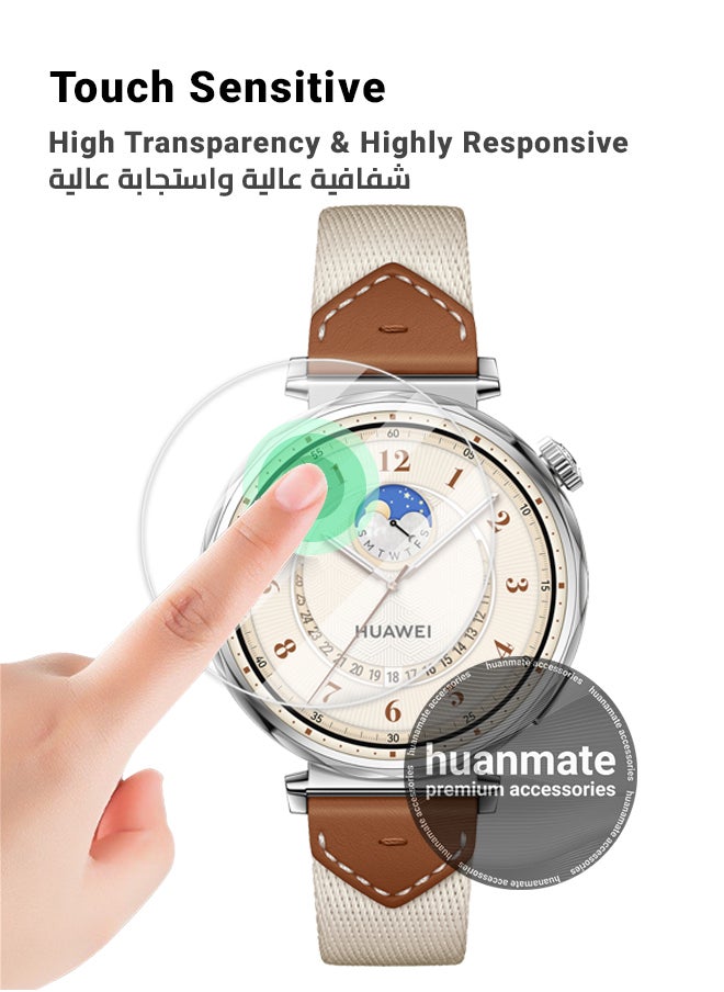 huanmate Huawei WATCH GT 5 41mm Premium Screen Protector- Crisp Clarity, Ultimate Safety, Shield Against Smudges, Reliable Quality, Easy Installation & Removal  - Image 4
