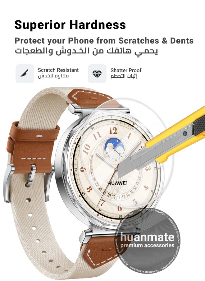 huanmate Huawei WATCH GT 5 41mm Premium Screen Protector- Crisp Clarity, Ultimate Safety, Shield Against Smudges, Reliable Quality, Easy Installation & Removal  - Image 3