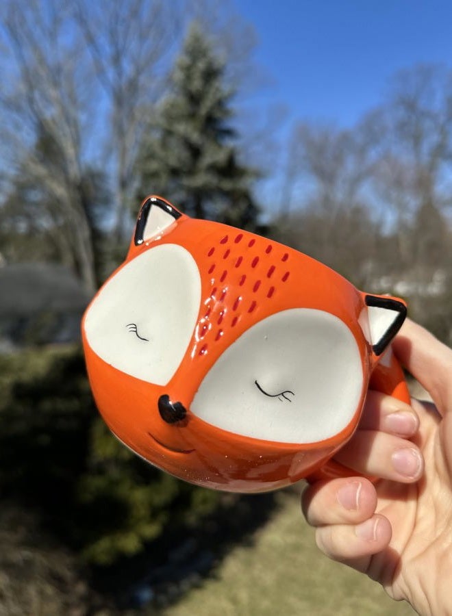 Streamline Imagined Ceramic Orange Fox Mug - Image 3