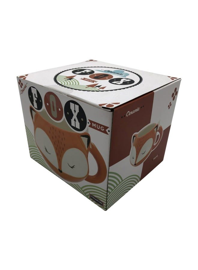 Streamline Imagined Ceramic Orange Fox Mug - Image 2
