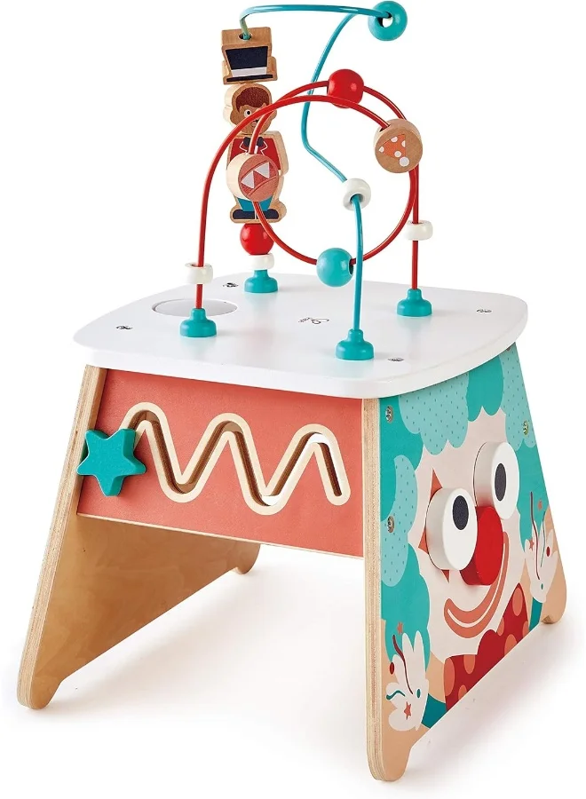 Hape Light-Up Circus Activity Cube | Colorful Interactive Developmental Toy For Toddlers, Multi-Sensory Play Set | Activity Toy | For Toddlers 18 Months & Up 32.5cm