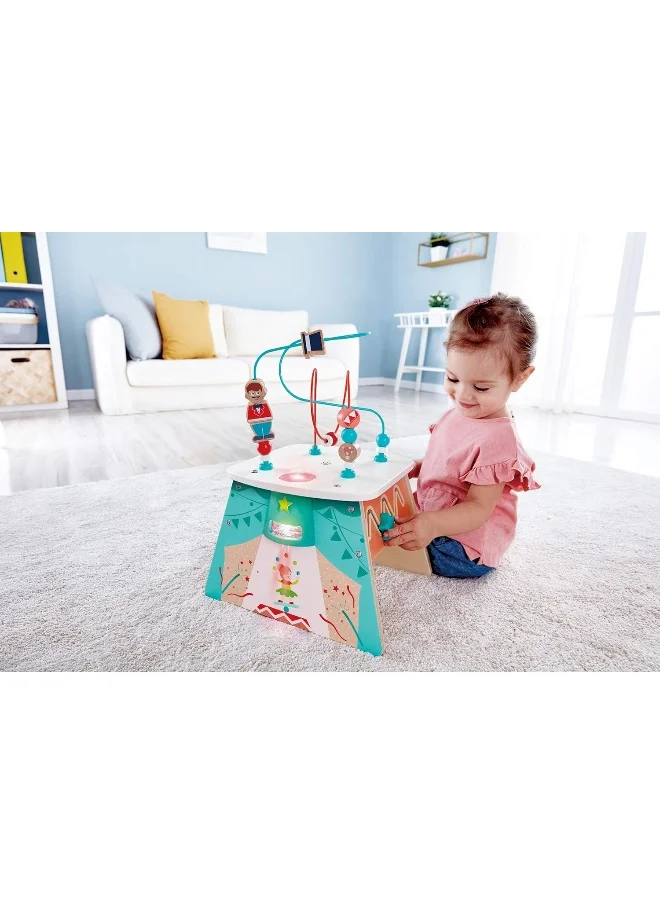 هيب Hape Light-Up Circus Activity Cube | Colorful Interactive Developmental Toy for Toddlers, Multi-Sensory Play Set | Activity Toy | For Toddlers 18 Months & Up