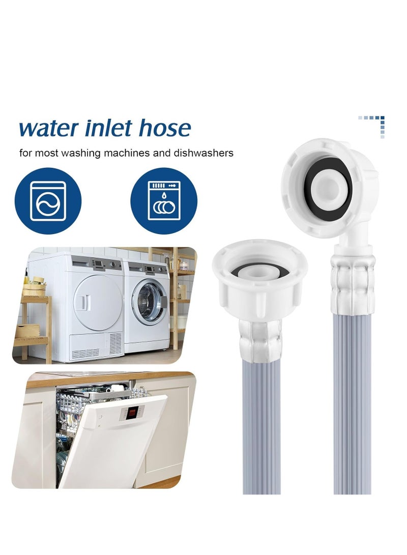 AiheArron 3 Meters Premium Quality Universal Washing Machine/Dishwasher Inlet Hose with 90 Degree Elbow,Adapter For Fully Automatic Washing Machine,Reliable Dishwasher Explosion-proof Extension Tube - Image 4