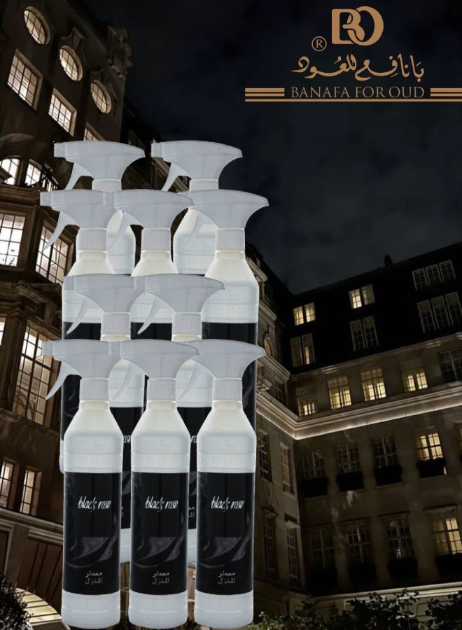 بانافع 10 قطع معطر منزل بلاك روز 500مل - Image 1