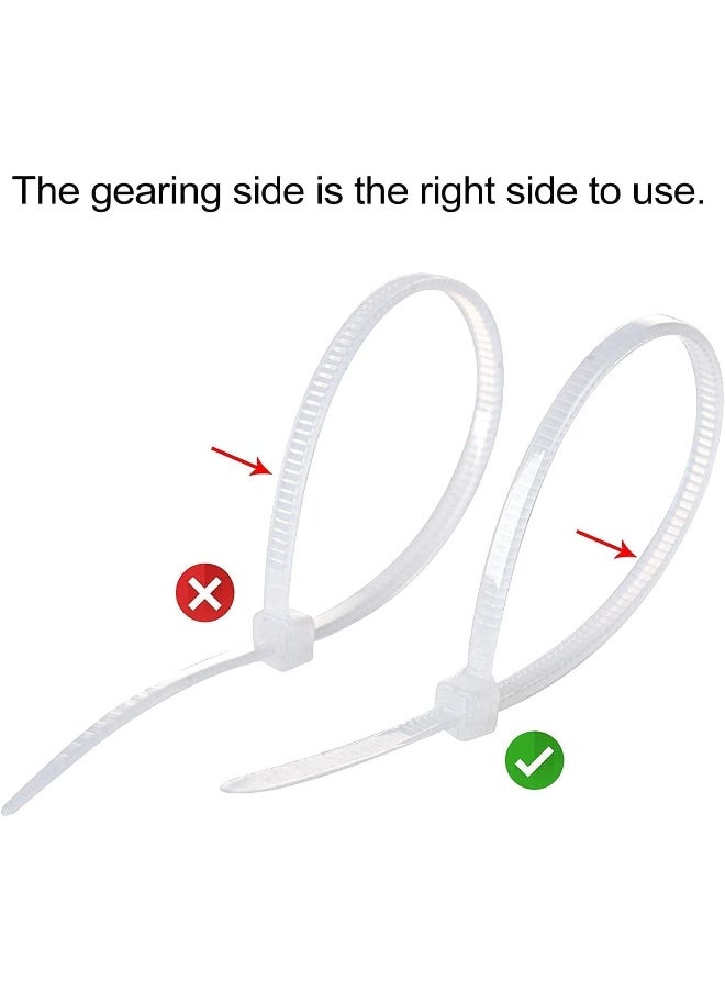 Biella Biella 100Pcs Cable Ties Nylon Zip Ties Wraps - Cable Self-Locking Multi-Purpose Ties for Home, Office, Garden, Workshop, Industrial etc  - Image 3