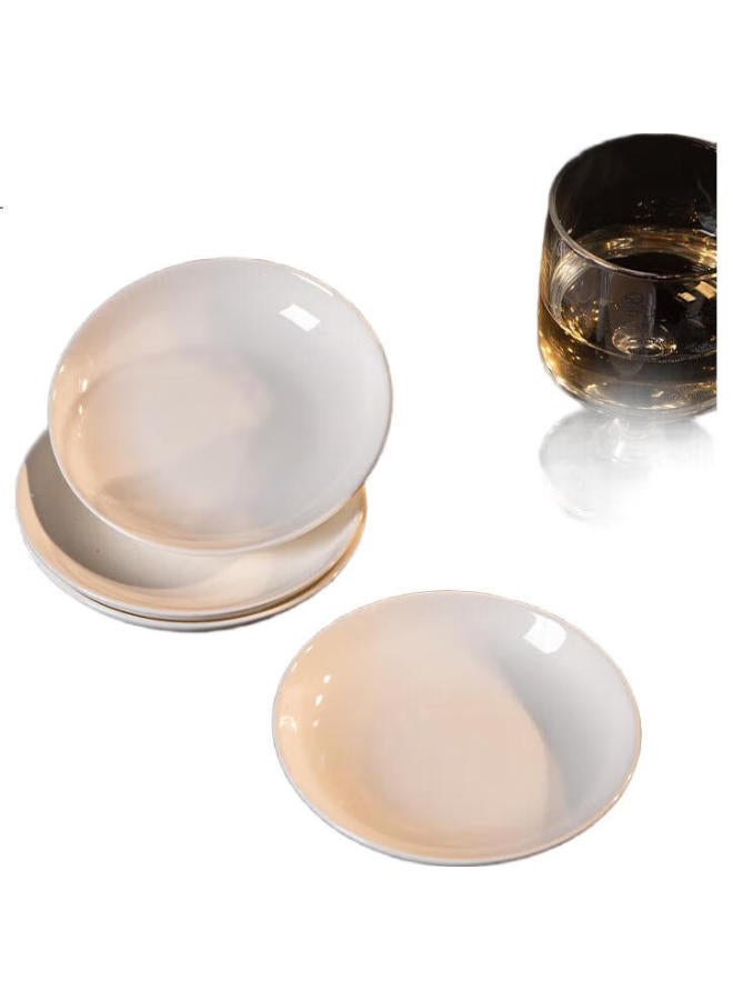 JD.com Jd Jingzao Small Ceramic Dishes, Bone Dipping Plates, Snack Plates, Seasoning Dishes, Soy Sauce And Vinegar Dishes, Bone China Dipping Plates, Set Of 4 - Image 3
