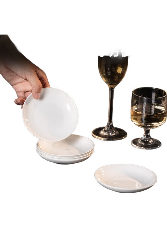 JD.com Jd Jingzao Small Ceramic Dishes, Bone Dipping Plates, Snack Plates, Seasoning Dishes, Soy Sauce And Vinegar Dishes, Bone China Dipping Plates, Set Of 4 - Image 2